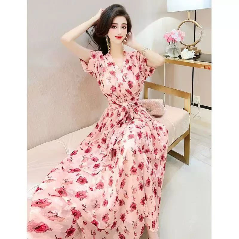 ［依易原创］法式浪漫碎花收腰连衣裙H89001