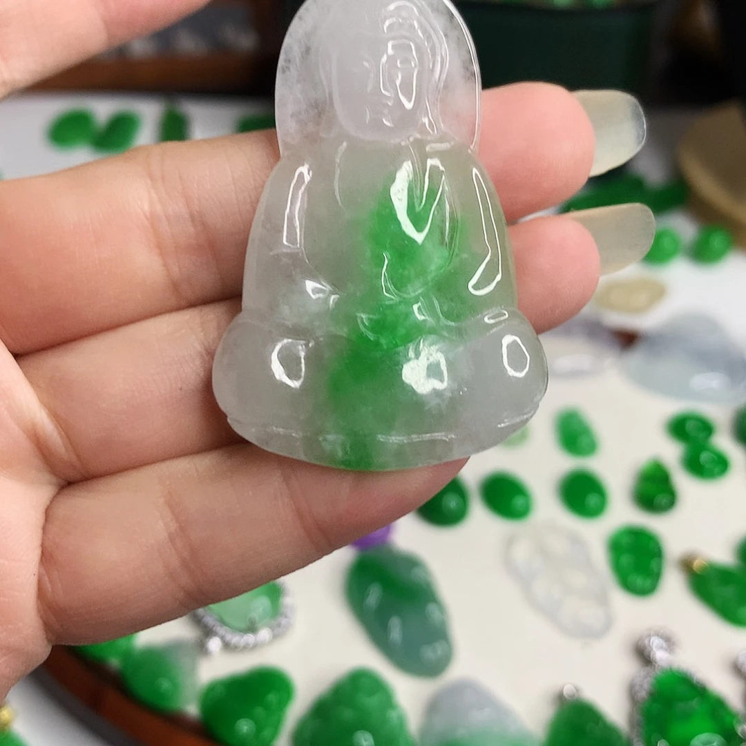 翡翠未镶嵌颈饰大****）非A701