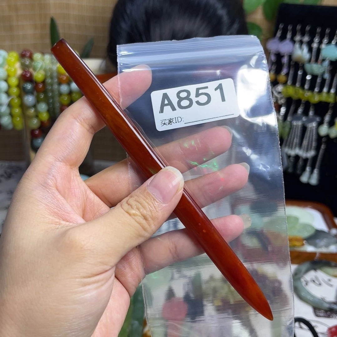 蛇纹石玉合金发饰挽*