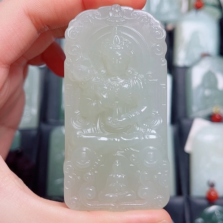 和田玉未镶嵌挂件