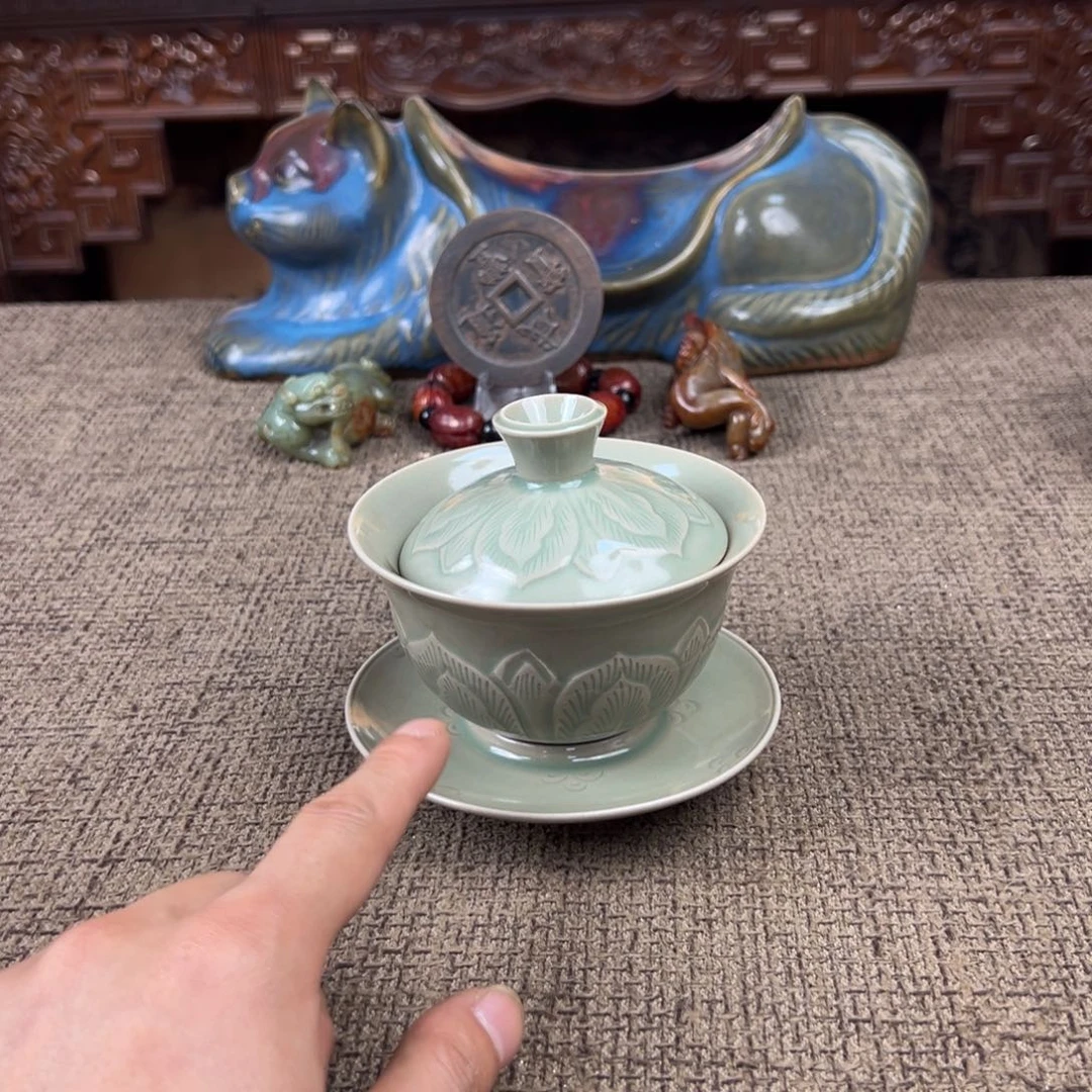 Lao窑瓷直播间开门货陶瓷艺术品正能量开门
