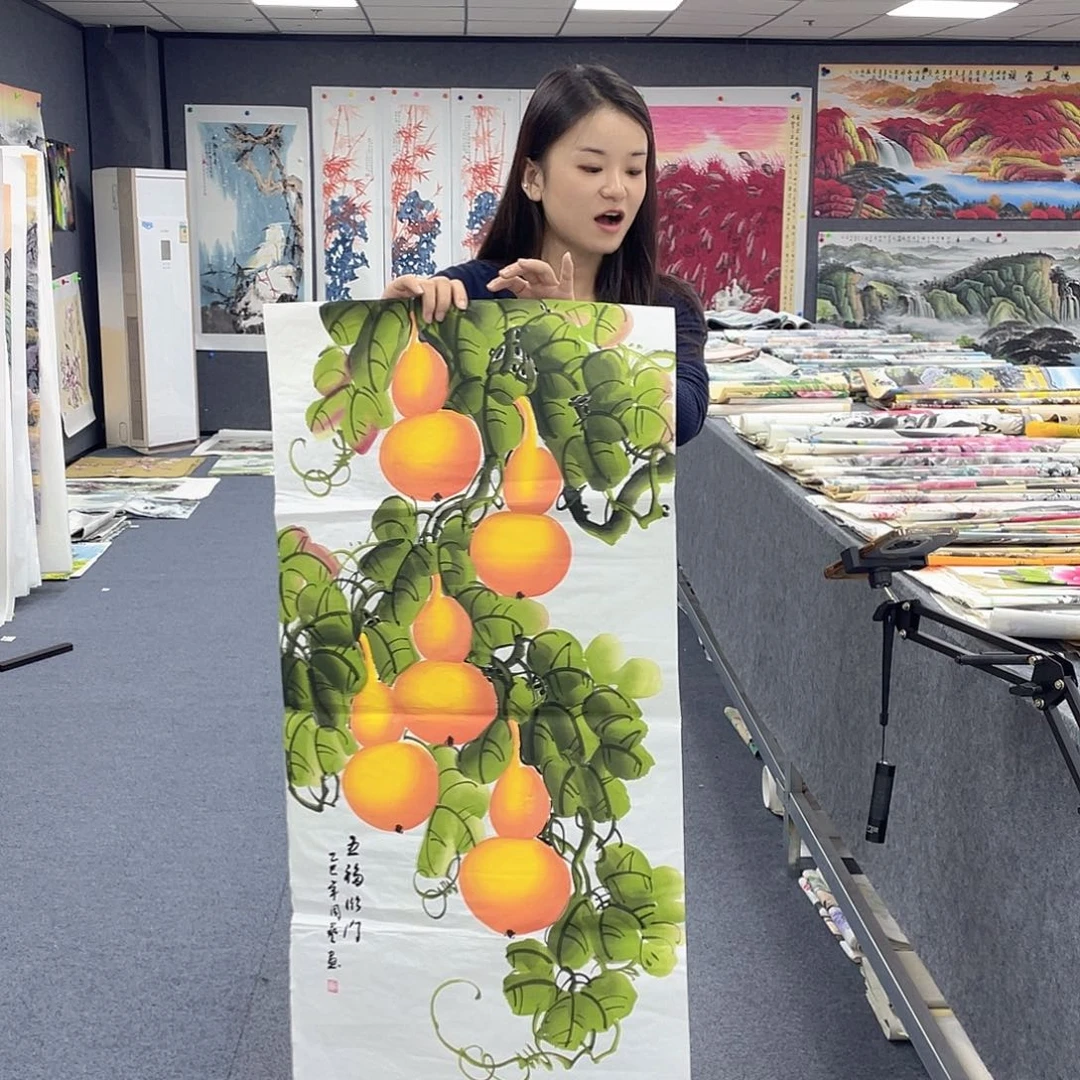 国画作品小姐姐放漏…