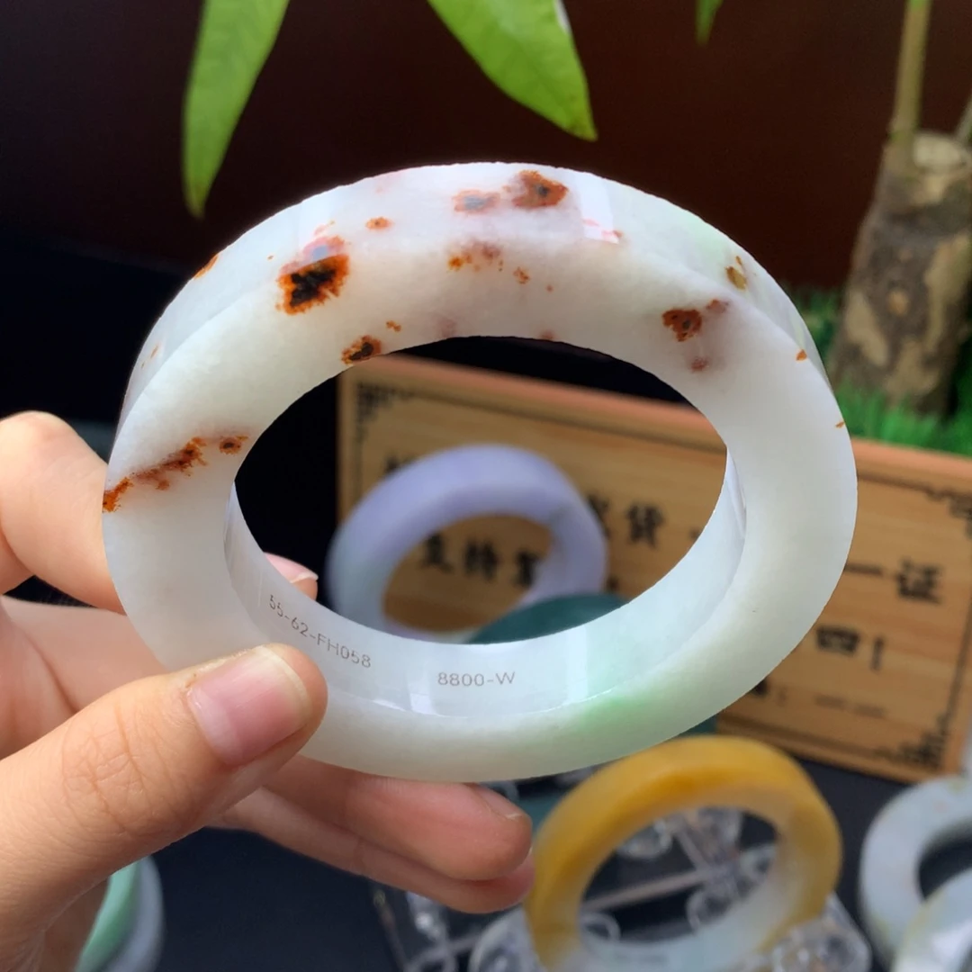 翡翠手镯未镶嵌定制不退不换55-62
