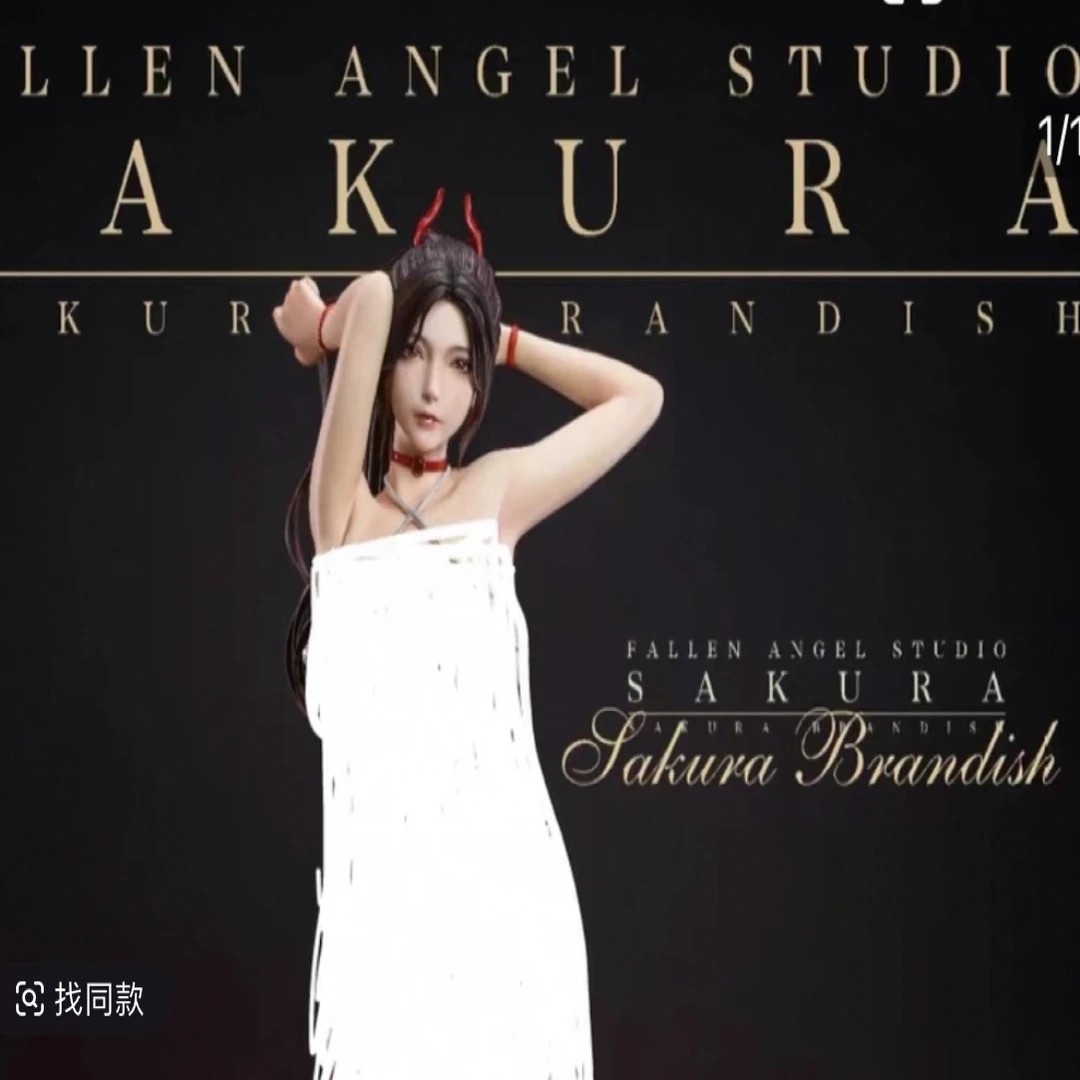 私人订制 不知火fa樱红衣女孩雕像白色款清凉版GK摆件定制卡