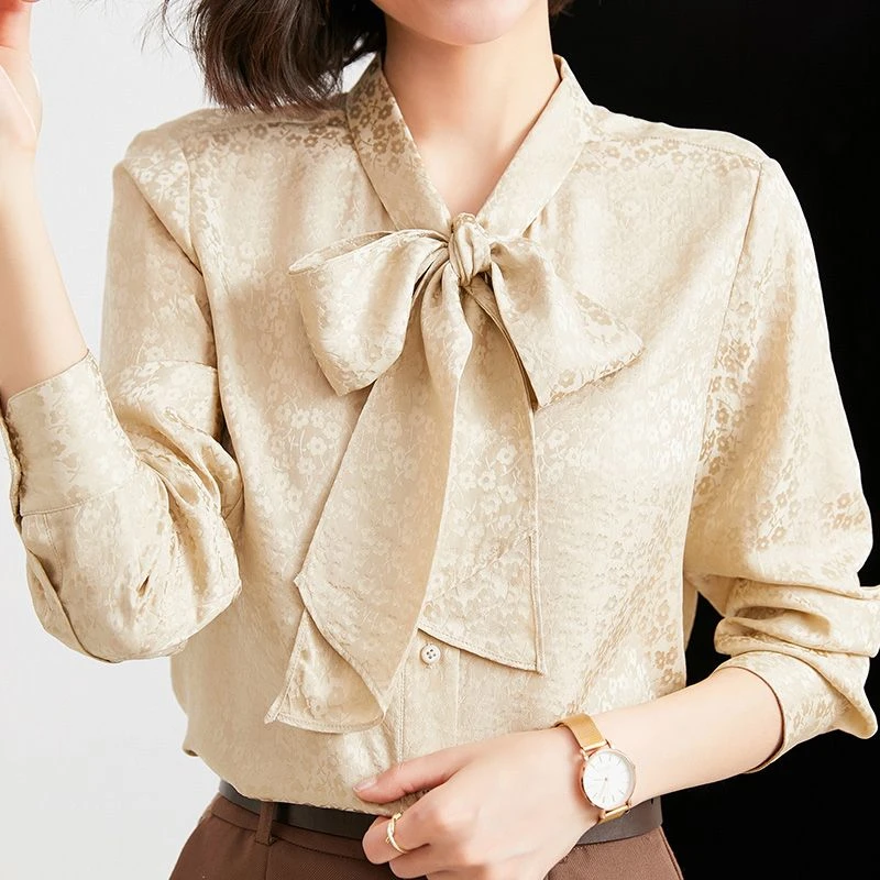 通勤大女主！19姆米重磅桑蚕丝衬衫 真丝印花上衣 春夏百搭衬衣