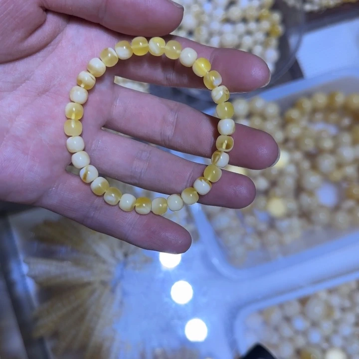 手链琥珀未镶嵌蜜蜡