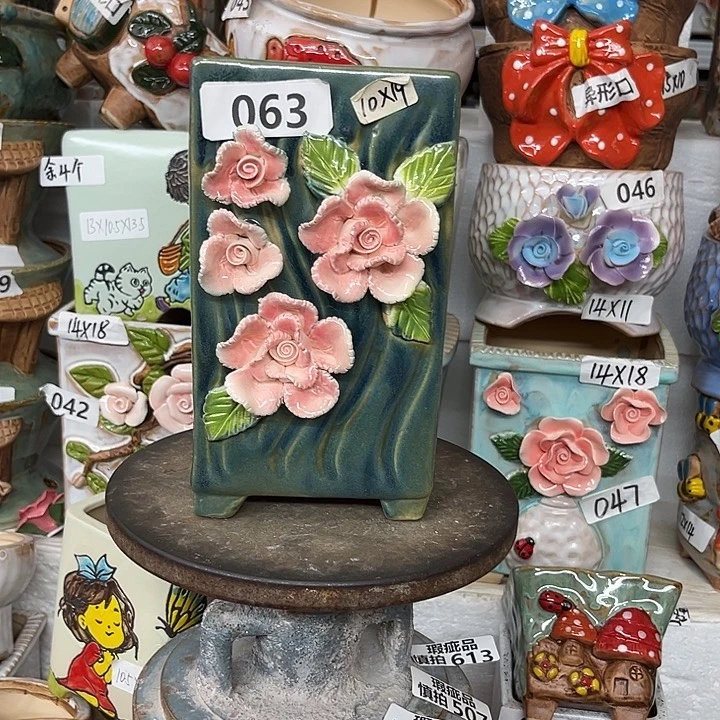 紫砂花盆粗陶材质多肉花盆