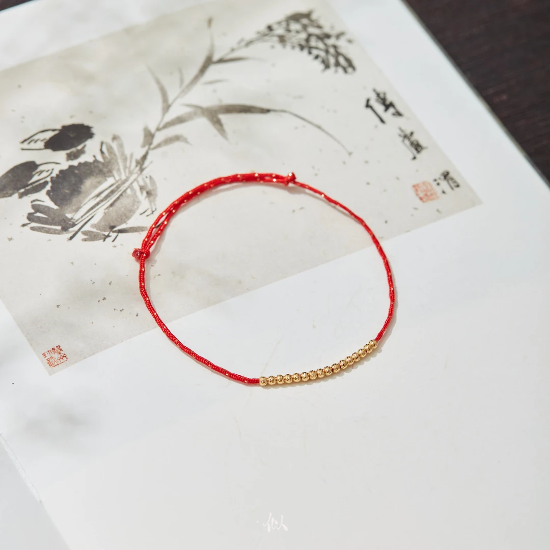 L【平安顺遂】· 似梓珠宝 · 18k红绳   SZCC430165