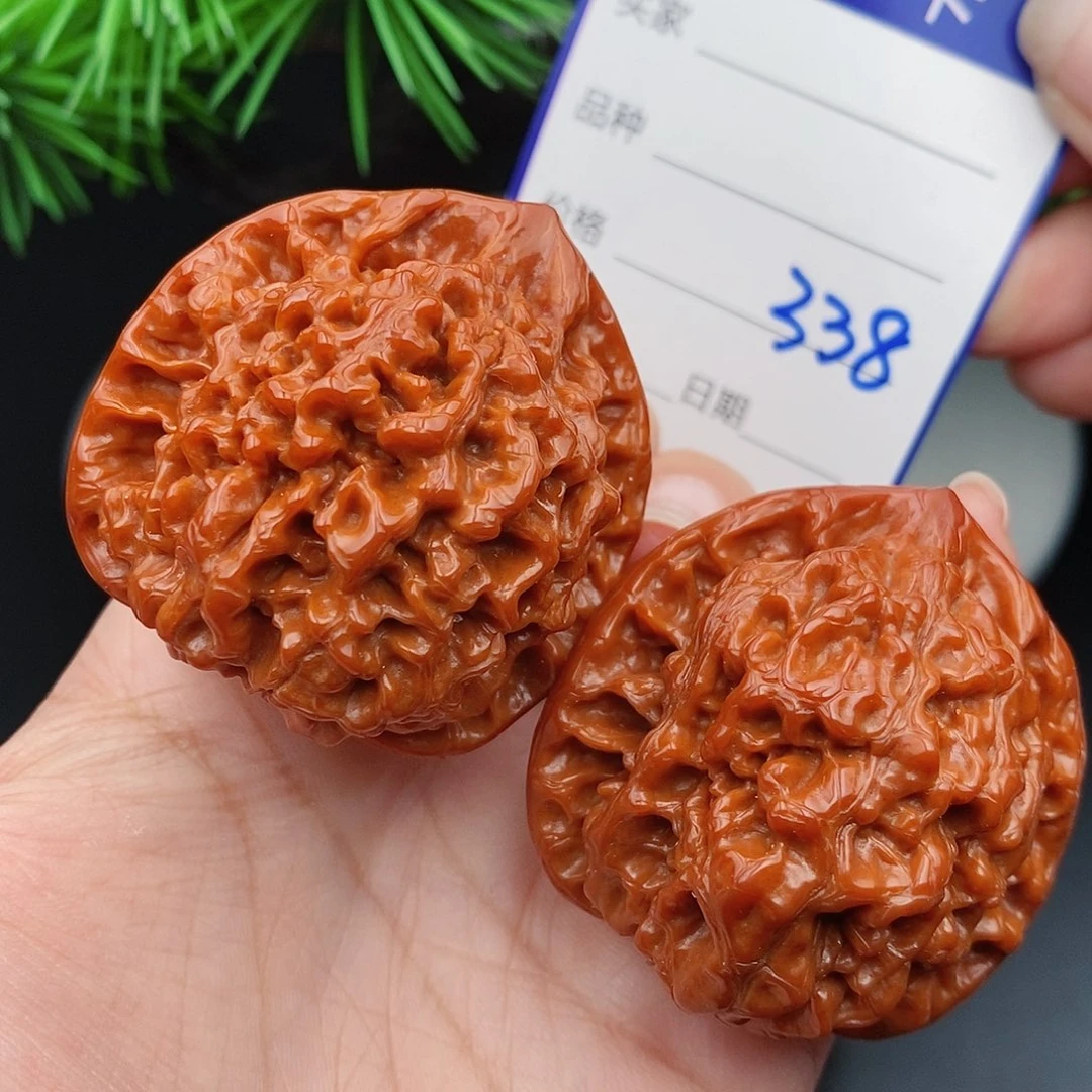 文玩核桃把件45官帽338