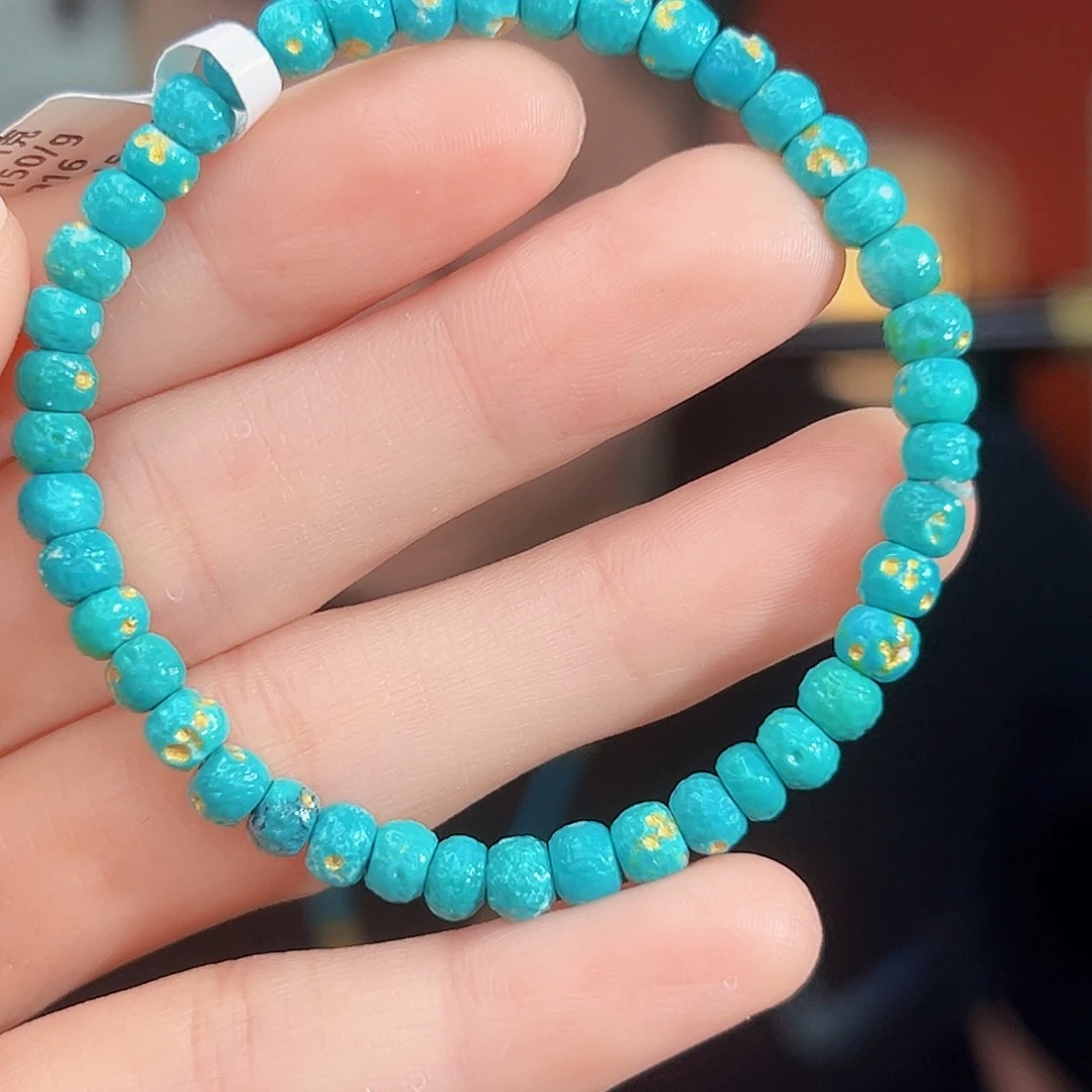 绿松石18K金镶嵌珠宝奇石