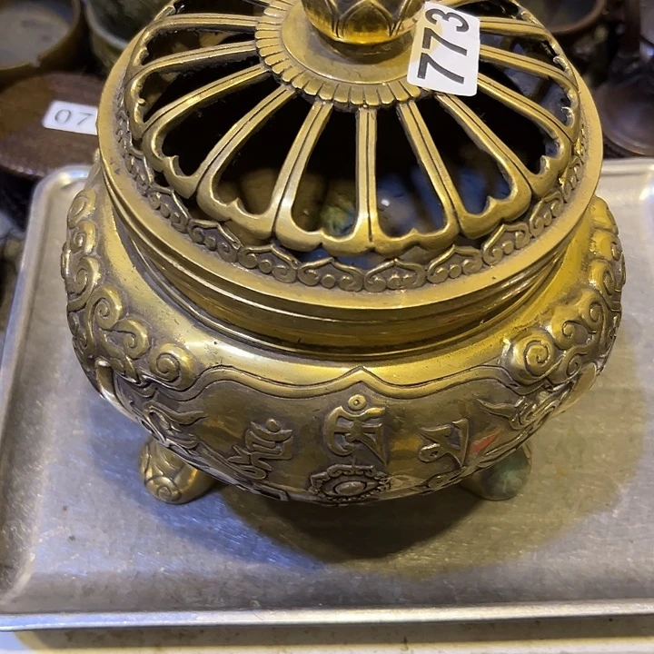 兔***哥黄铜工艺品摆件，文房摆件