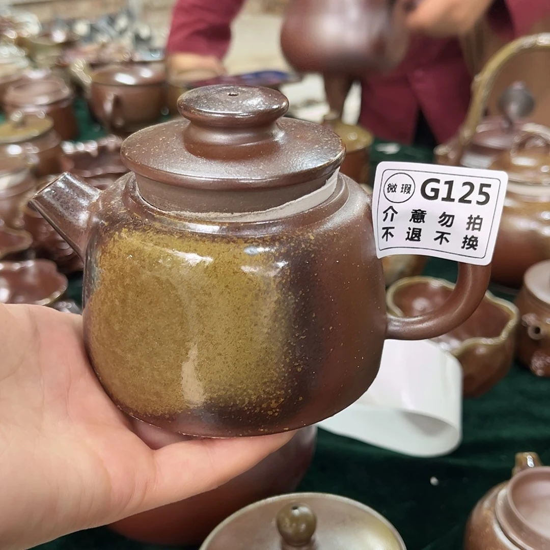 壶?****M125柴烧开窑大吉 微瑕巨轮珠