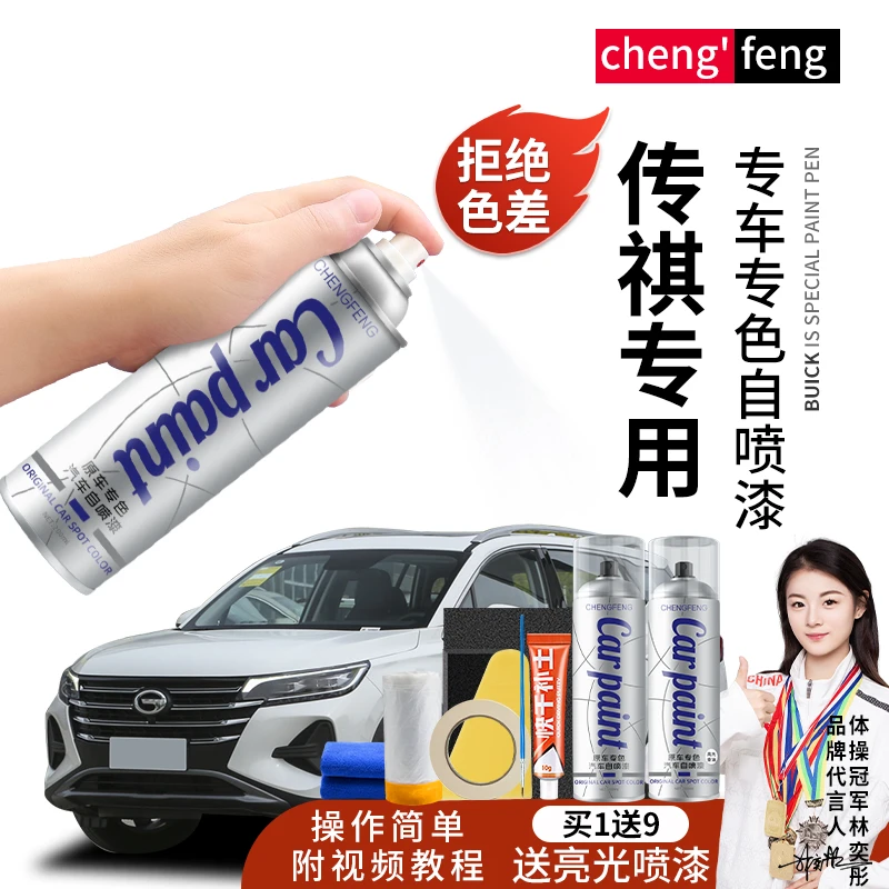 22.传祺颜色汽车gs4ga6gs8m6gs3m8影豹珍珠白色专用手喷漆黑色