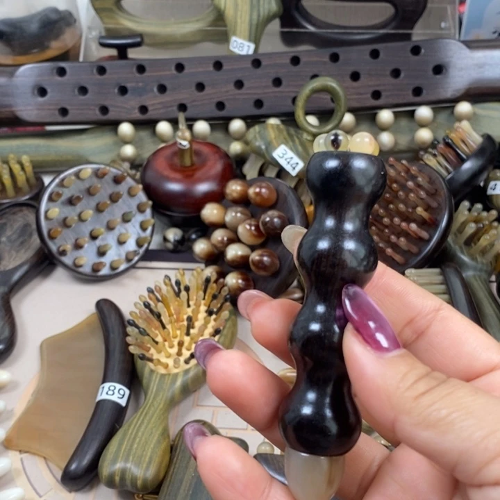 紫光檀牛角金刚杵一个