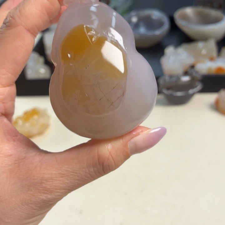 玛瑙/玉髓未镶嵌吊坠(不含链)