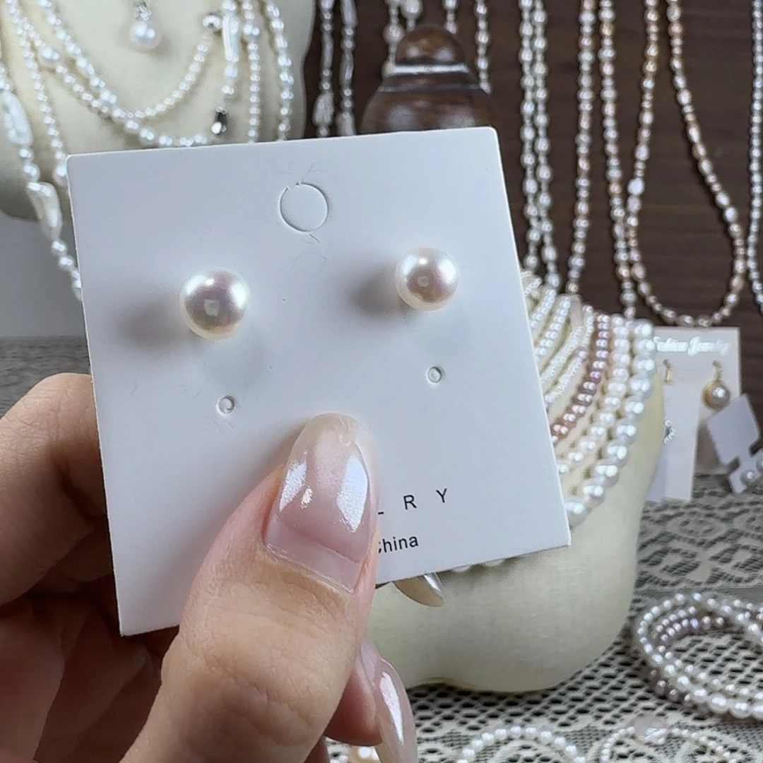 淡水珍珠未镶嵌耳钉