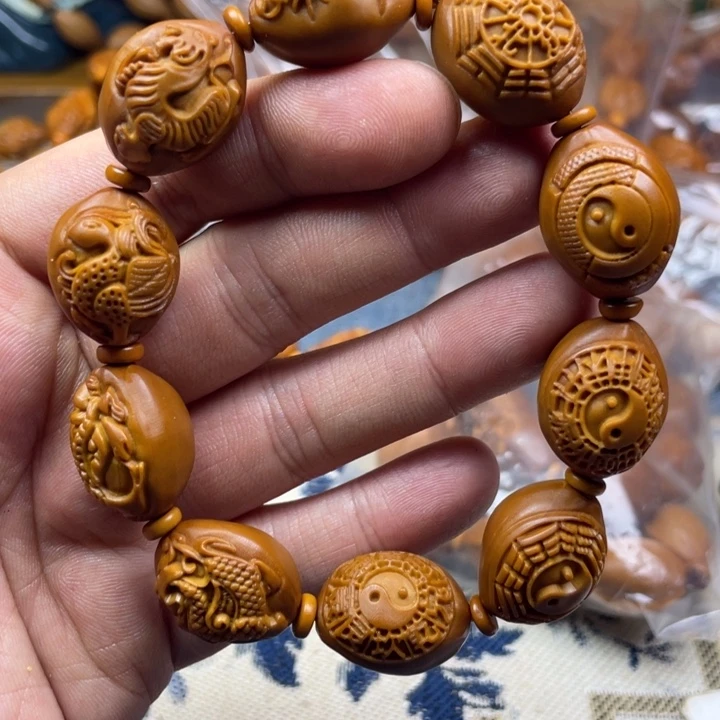 橄榄核手串/手链橄榄核雕刻工艺手串
