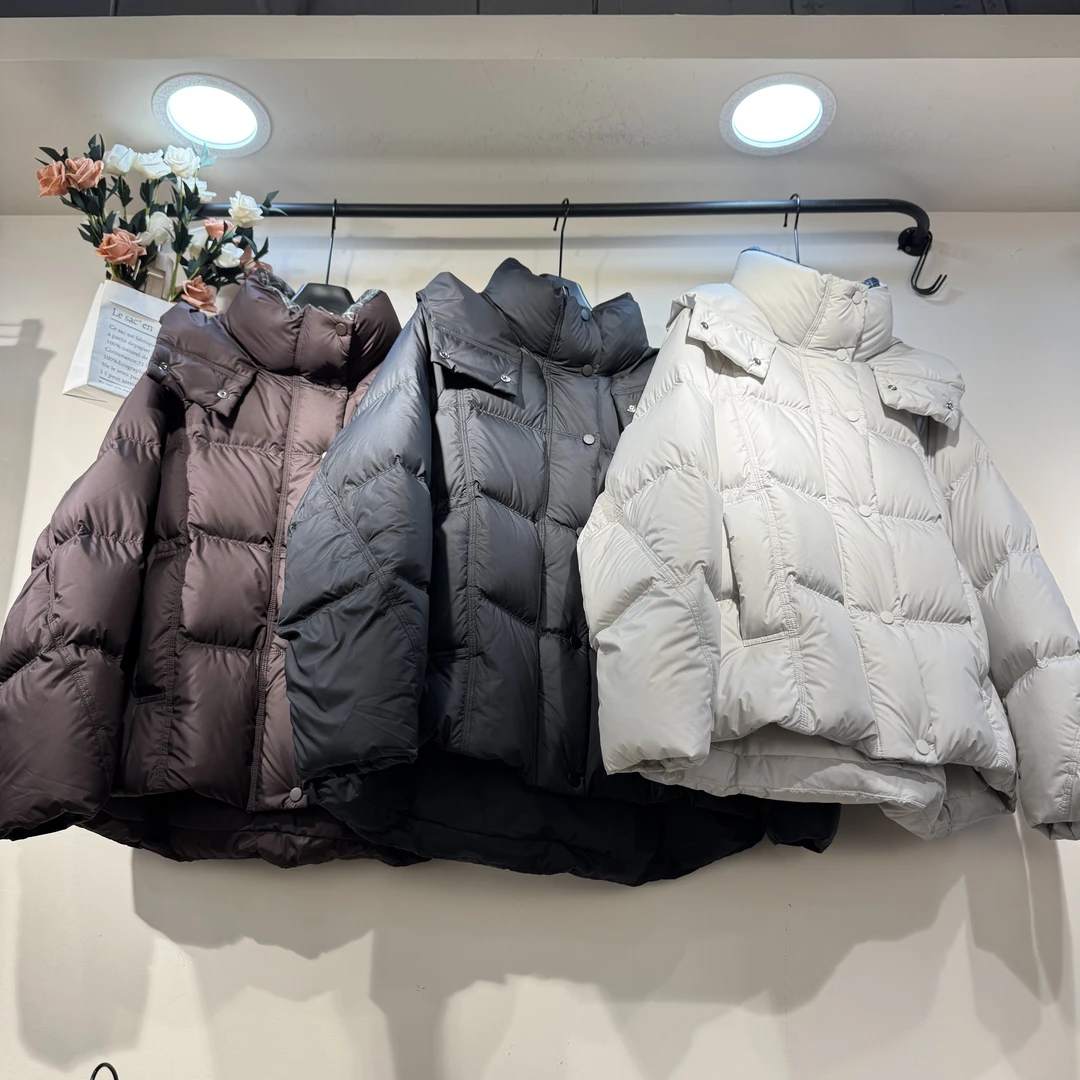 【丽正】2025年秋冬新款百搭连帽羽绒服