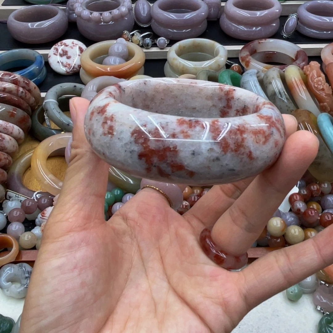 石英岩玉圈口56未镶嵌