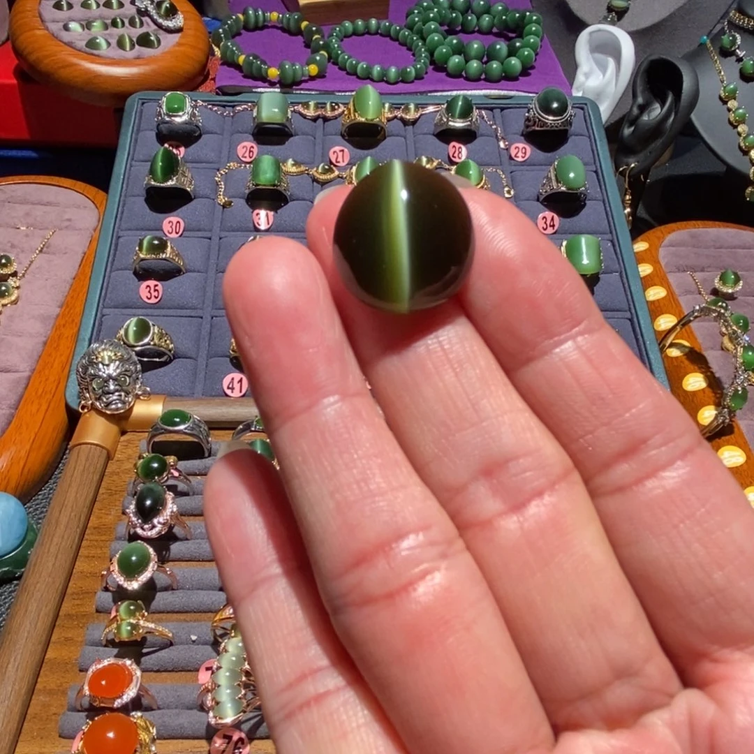 和田玉未镶嵌戒指