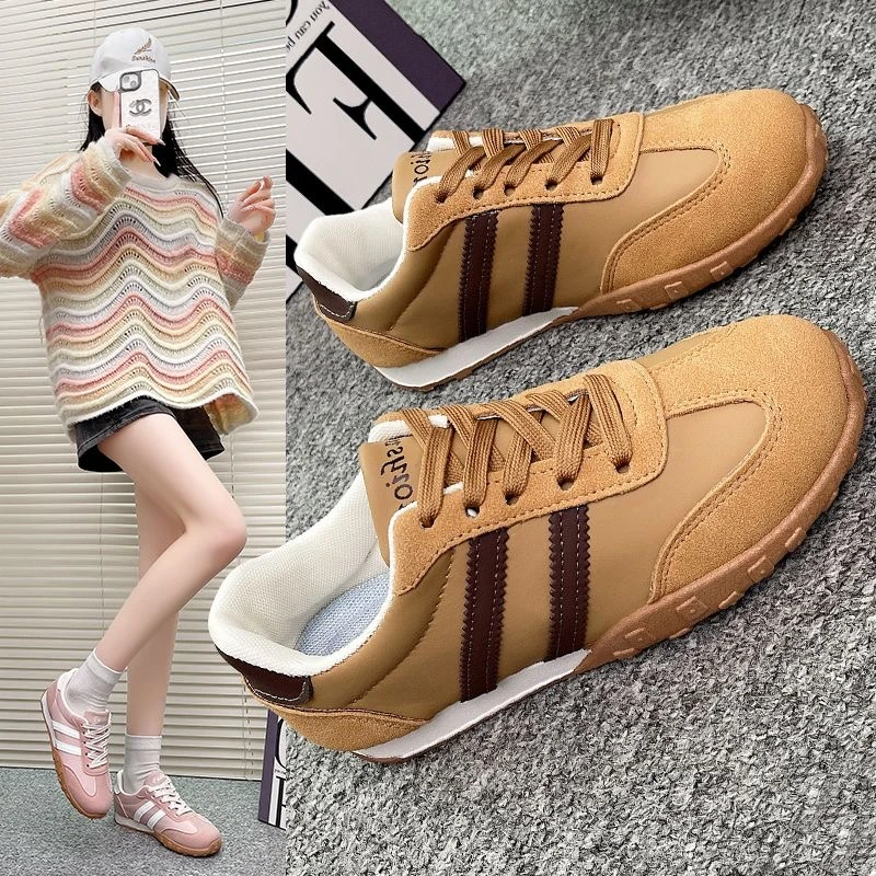 阿甘鞋复古德训运动小白鞋轻便2222