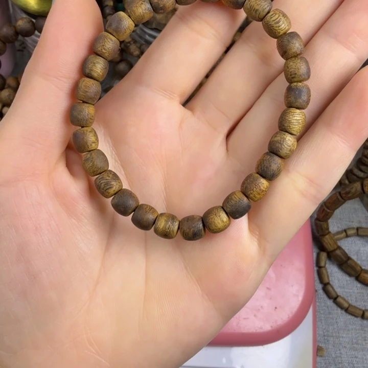 沉香碎屑沉香莺歌绿奇楠06鼓珠