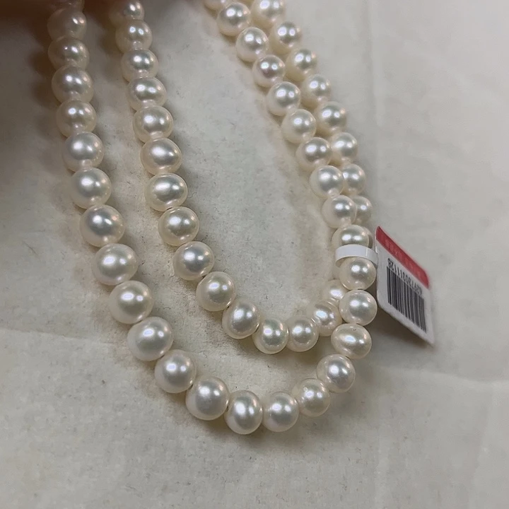 颈饰银S925镶嵌淡水珍珠