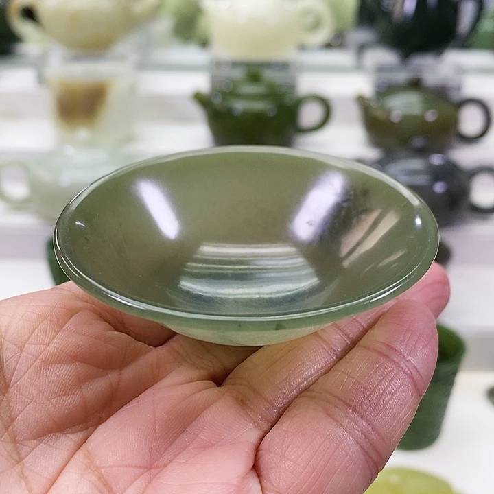 未镶嵌和田玉挂件茶杯40m l