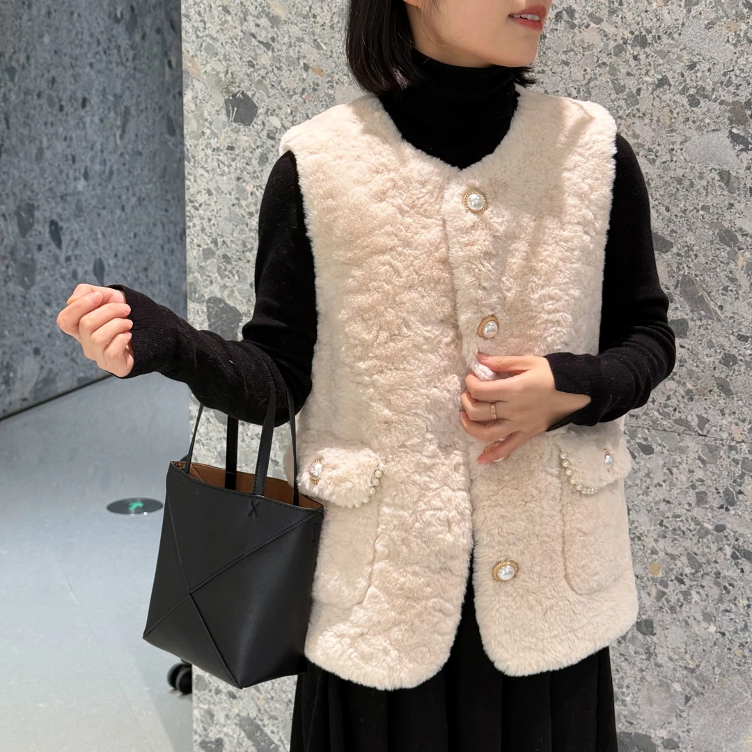 2403小香风毛毛外套