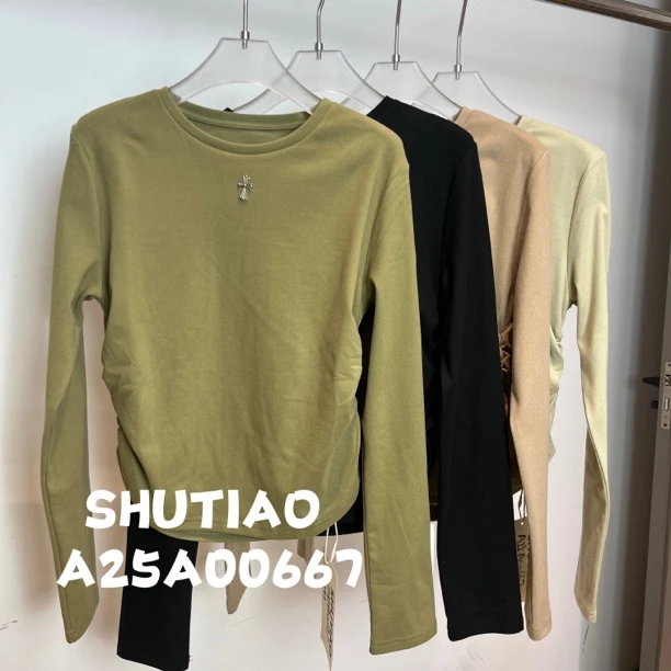 【SHUTIAO】2024秋冬：新款小众设计款T恤A25A00667