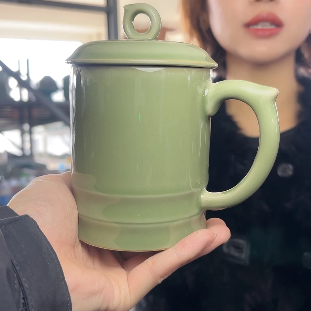 龙泉云间青瓷小米茶器