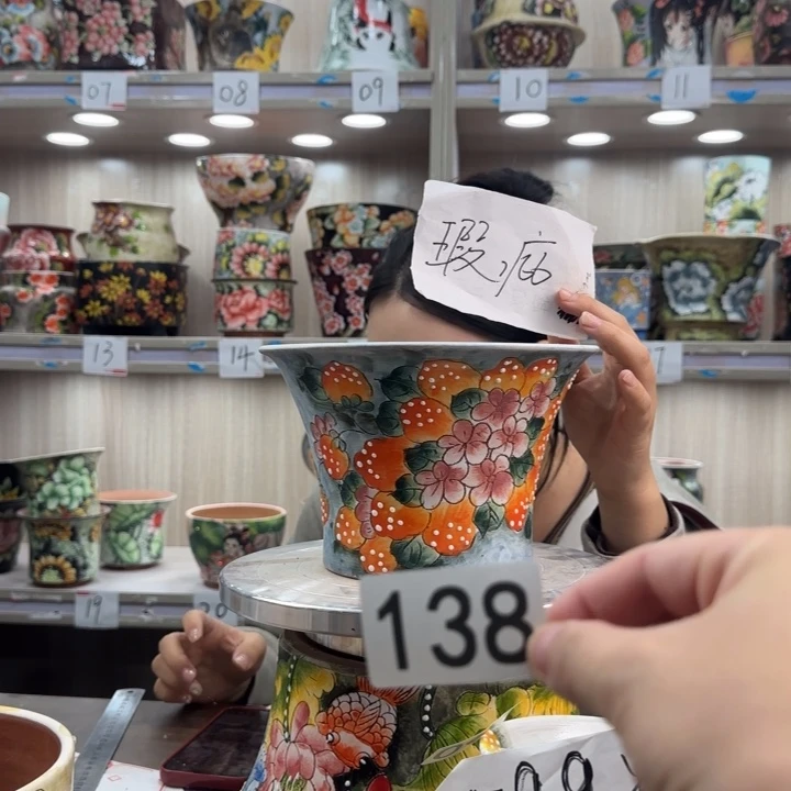 紫砂花盆瑕疵瑕疵138