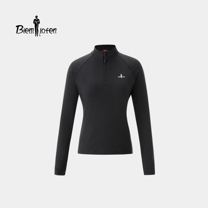 【科技棉】比音勒芬2026春季新款女士防晒吸湿速干立领长袖T恤