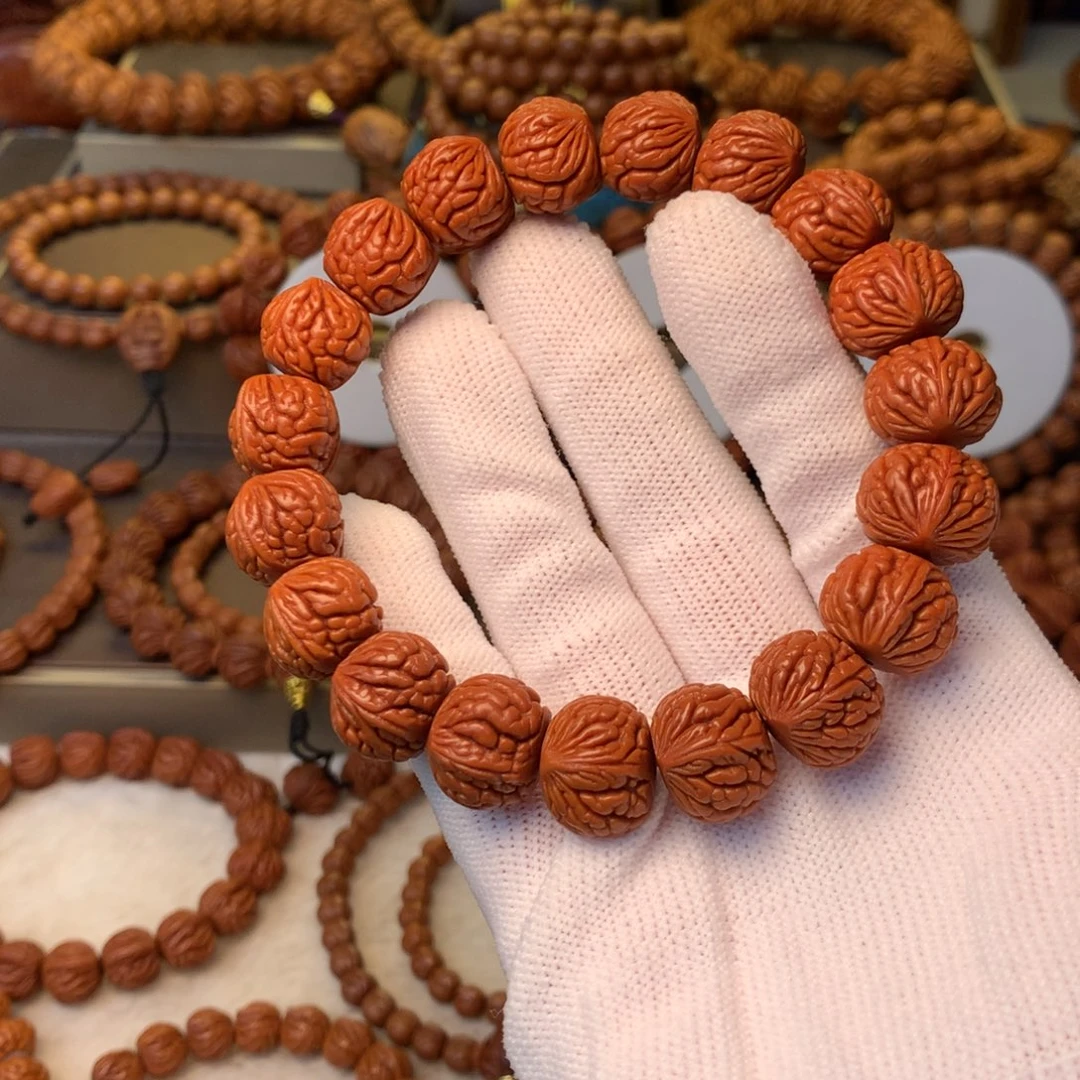 手串桃核秦岭龙纹