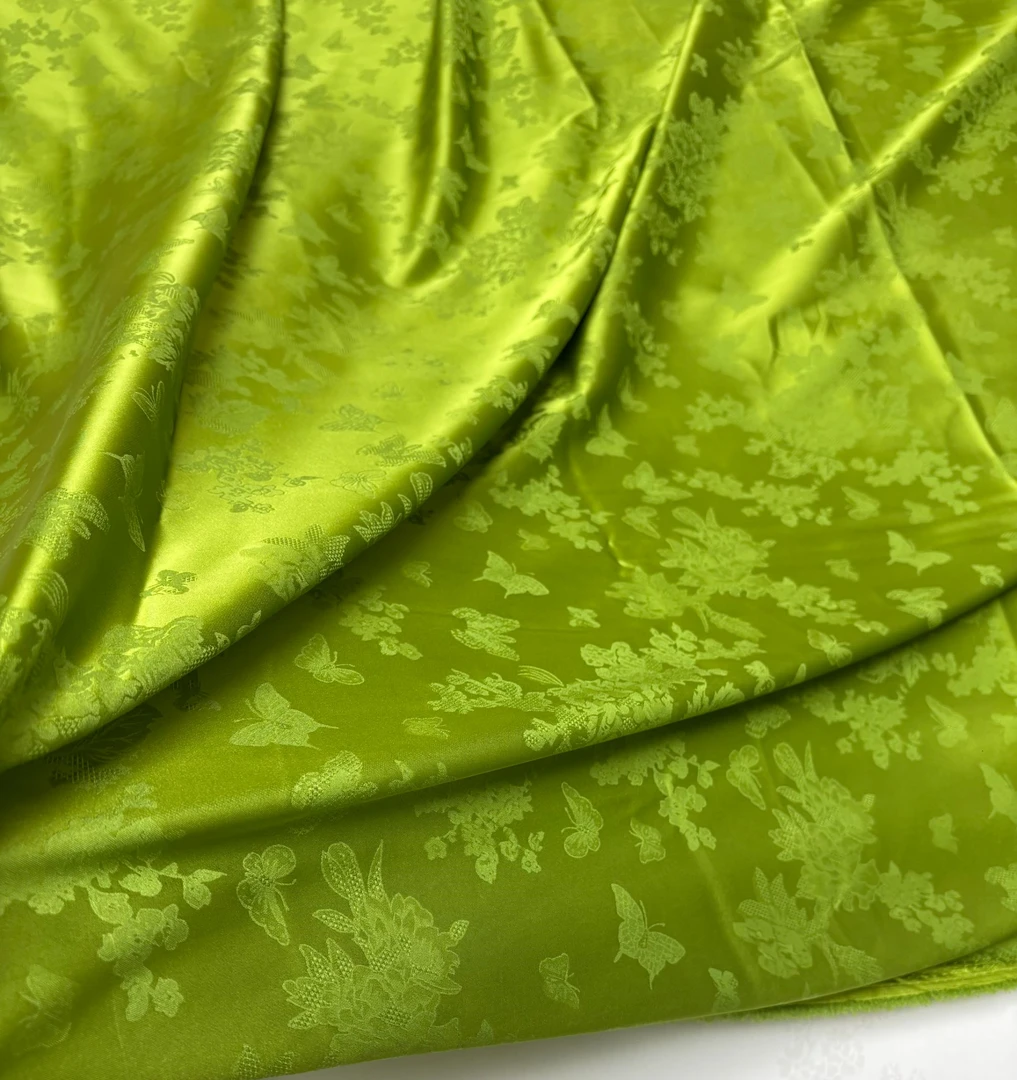 秋香绿蝶花孔螺国风新中式布料