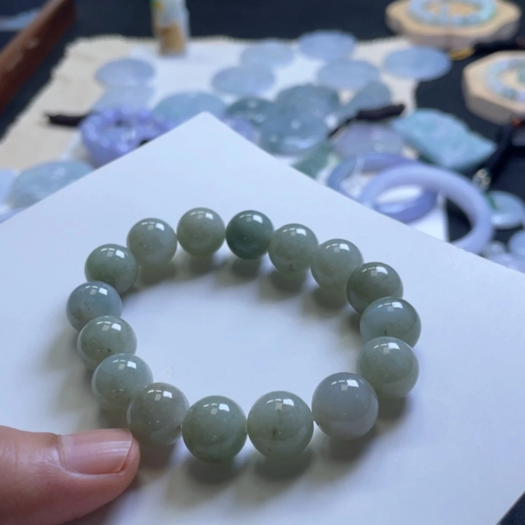 【闪购商品】未镶嵌手链翡翠油绿翡翠手串