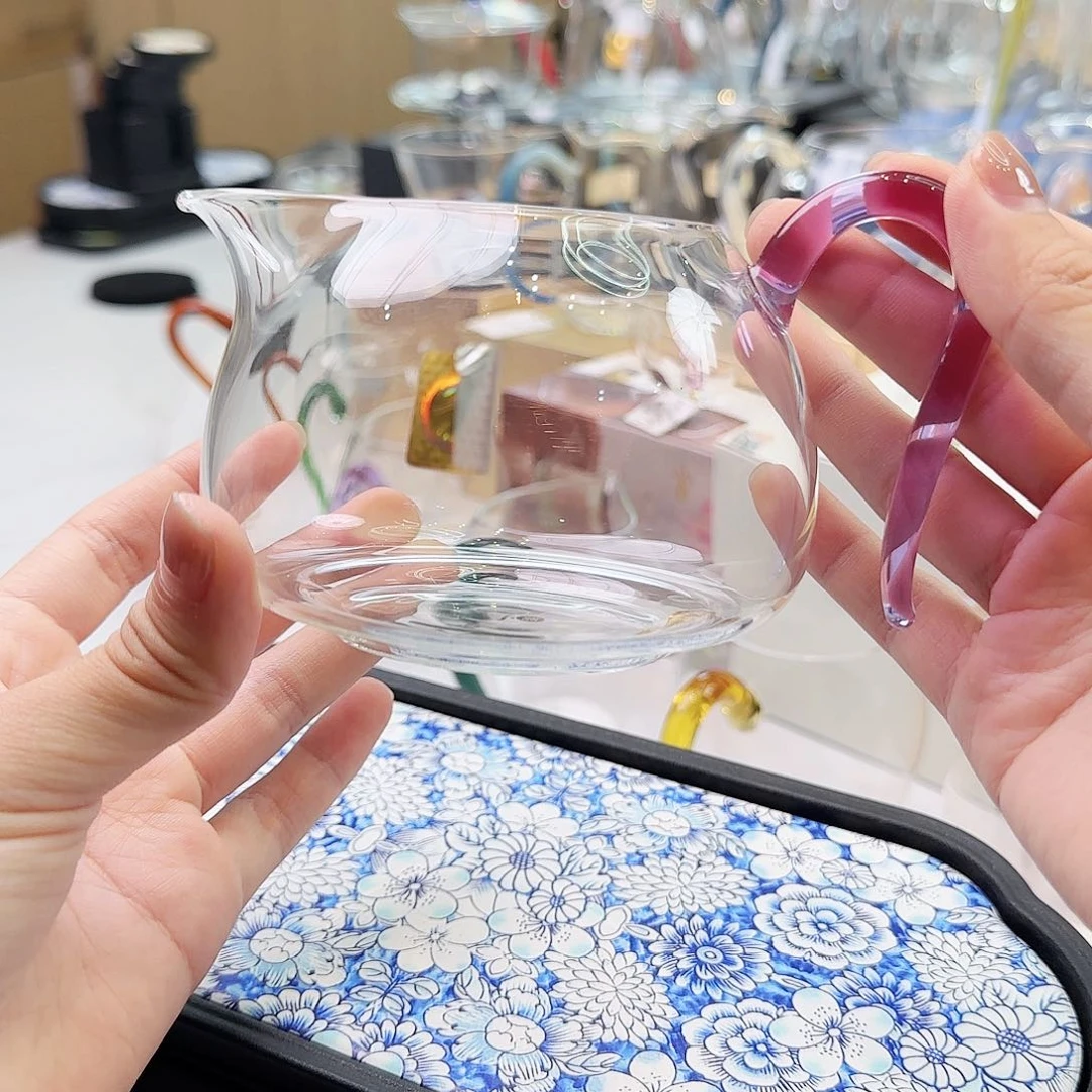 淡然公道杯浅紫色茶海