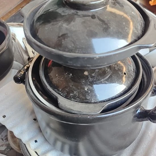 瓷发两个砂锅煲汤熬粥炖肉口径19