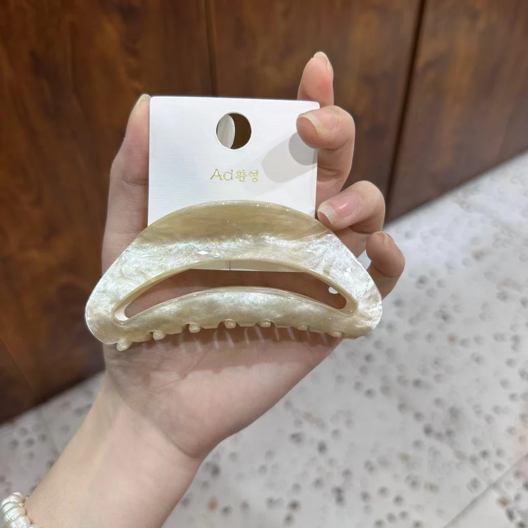 法式水墨醋酸鲨鱼夹 9-10厘米（FJ）#0523