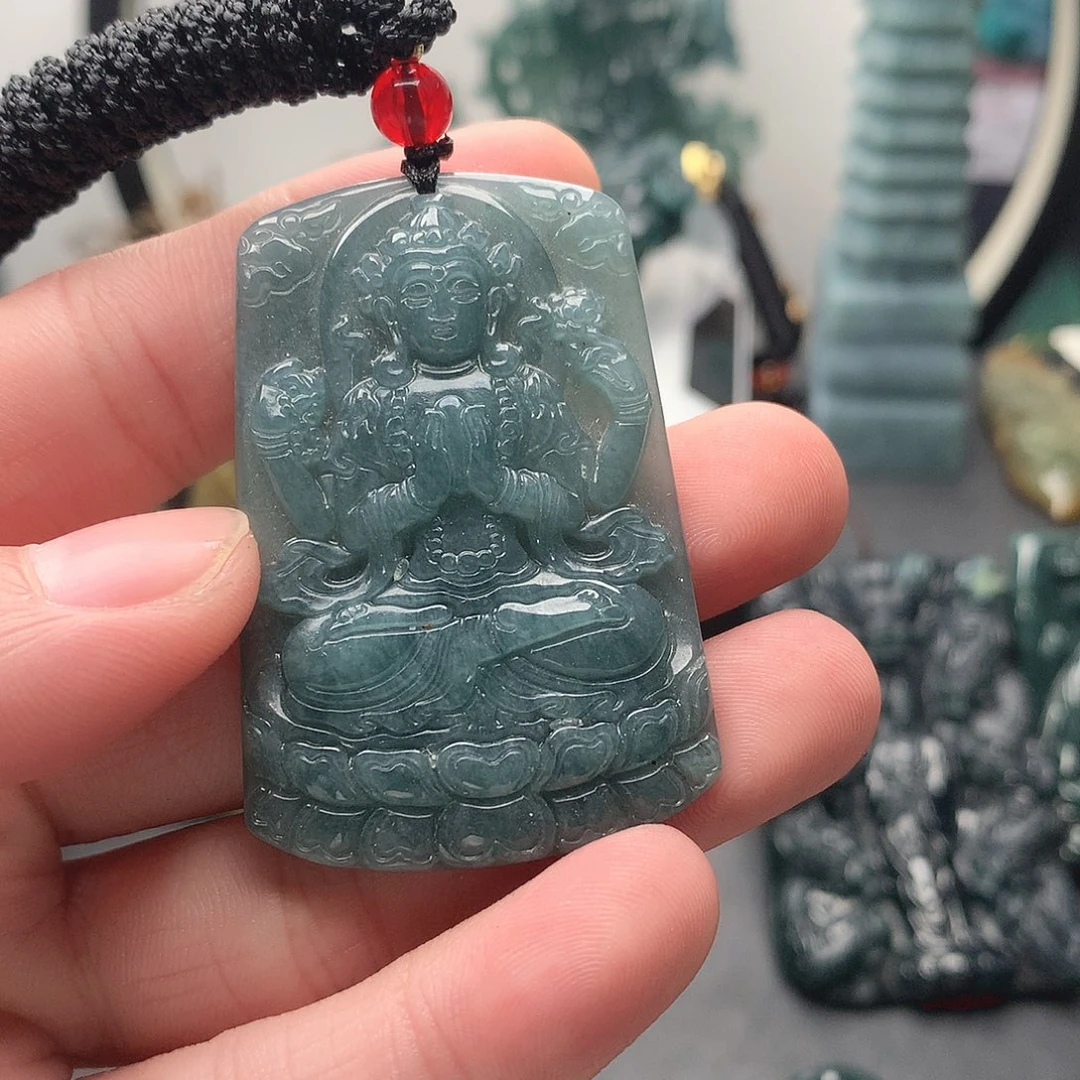 翡翠未镶嵌颈饰无