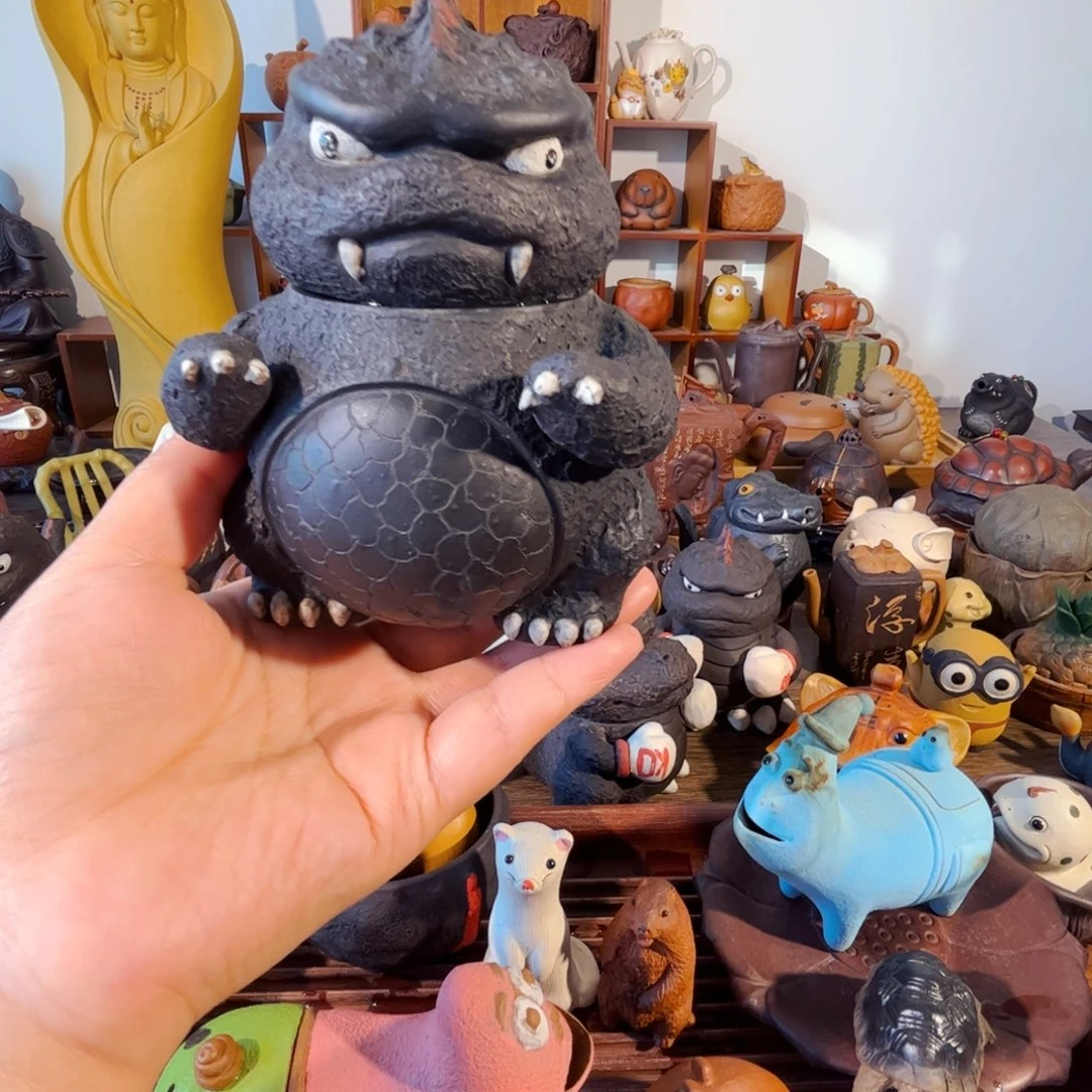 紫砂茶壶桃*?纯手工制作过程非常