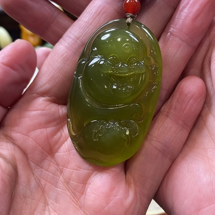 蛇纹石玉未镶嵌挂件