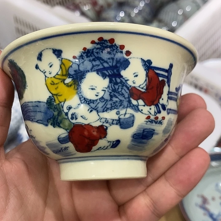 摆件景德镇陶瓷主人杯23455