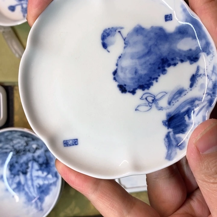 摆件忍**龟杯碟个人作品荷花鸟