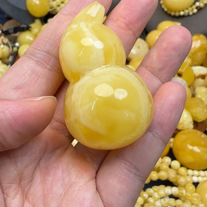 蜜蜡颈饰未镶嵌天然蜜蜡