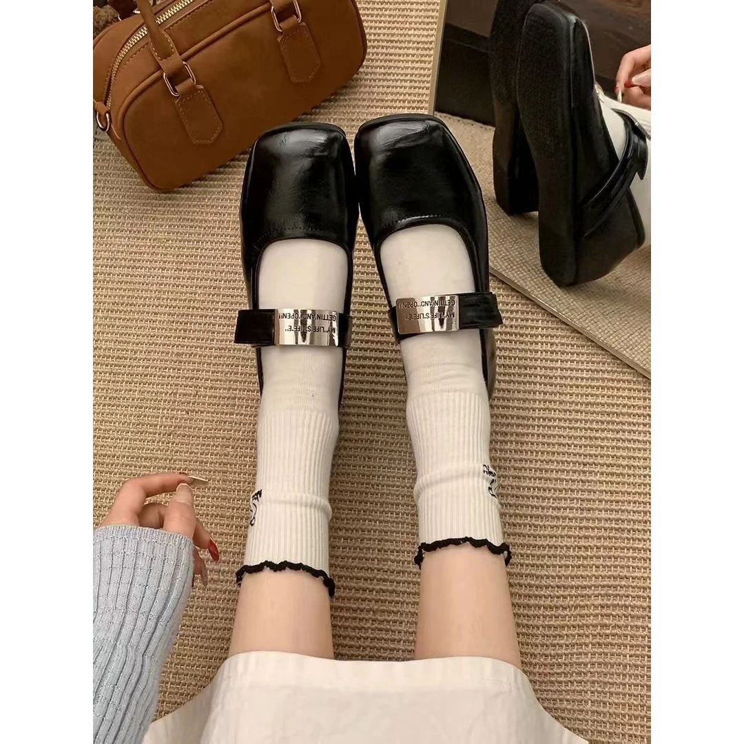 夏休闲款法式女新款百搭软底豆豆鞋单鞋B88-1