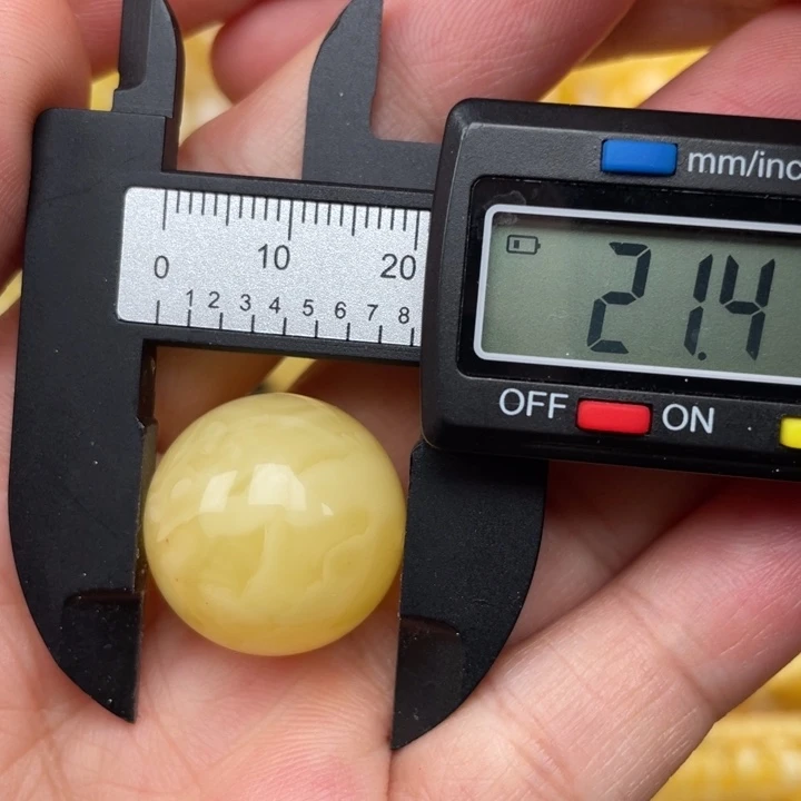 裸石蜜蜡未镶嵌蜜蜡有瑕圆珠