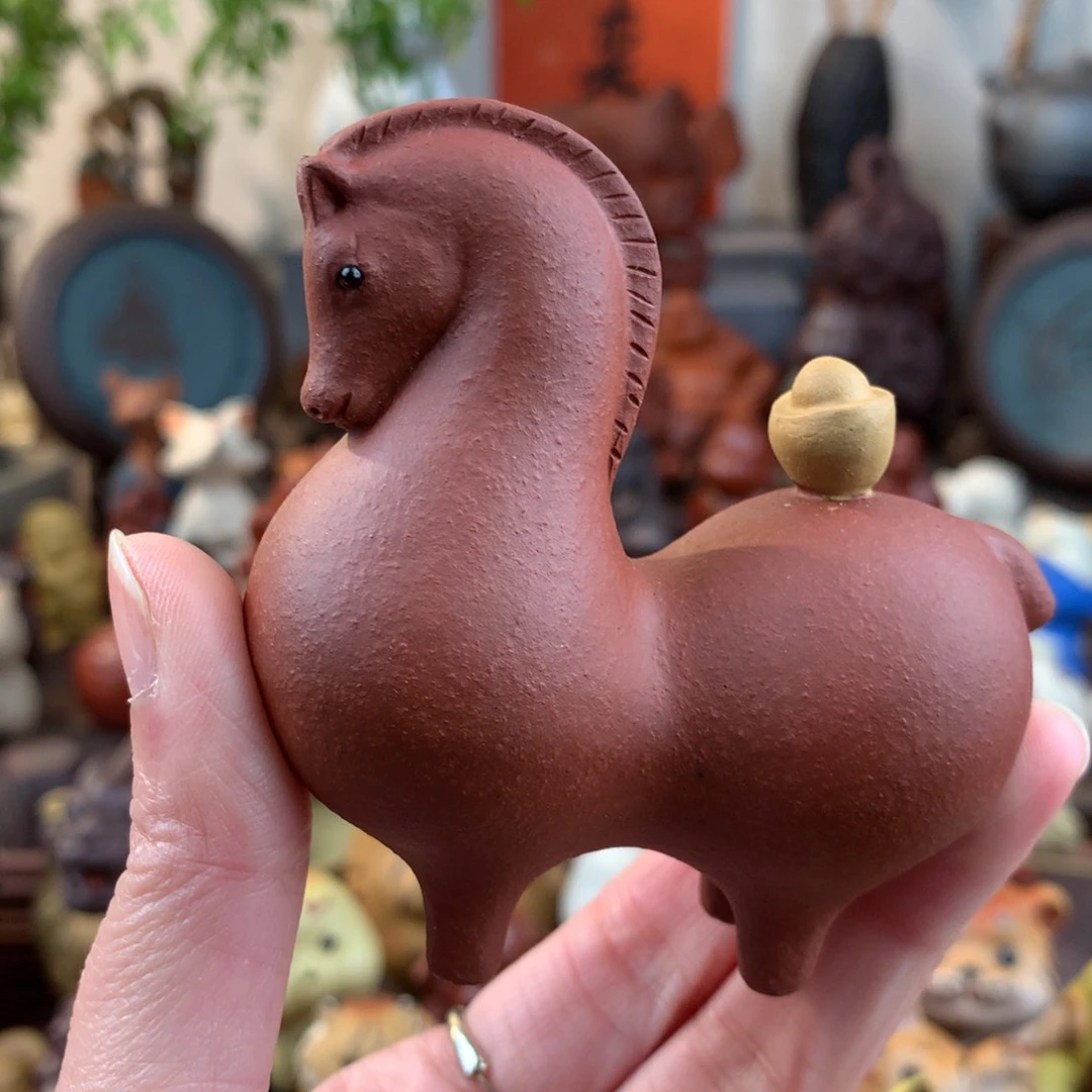 紫砂茶宠马上有钱降坡泥