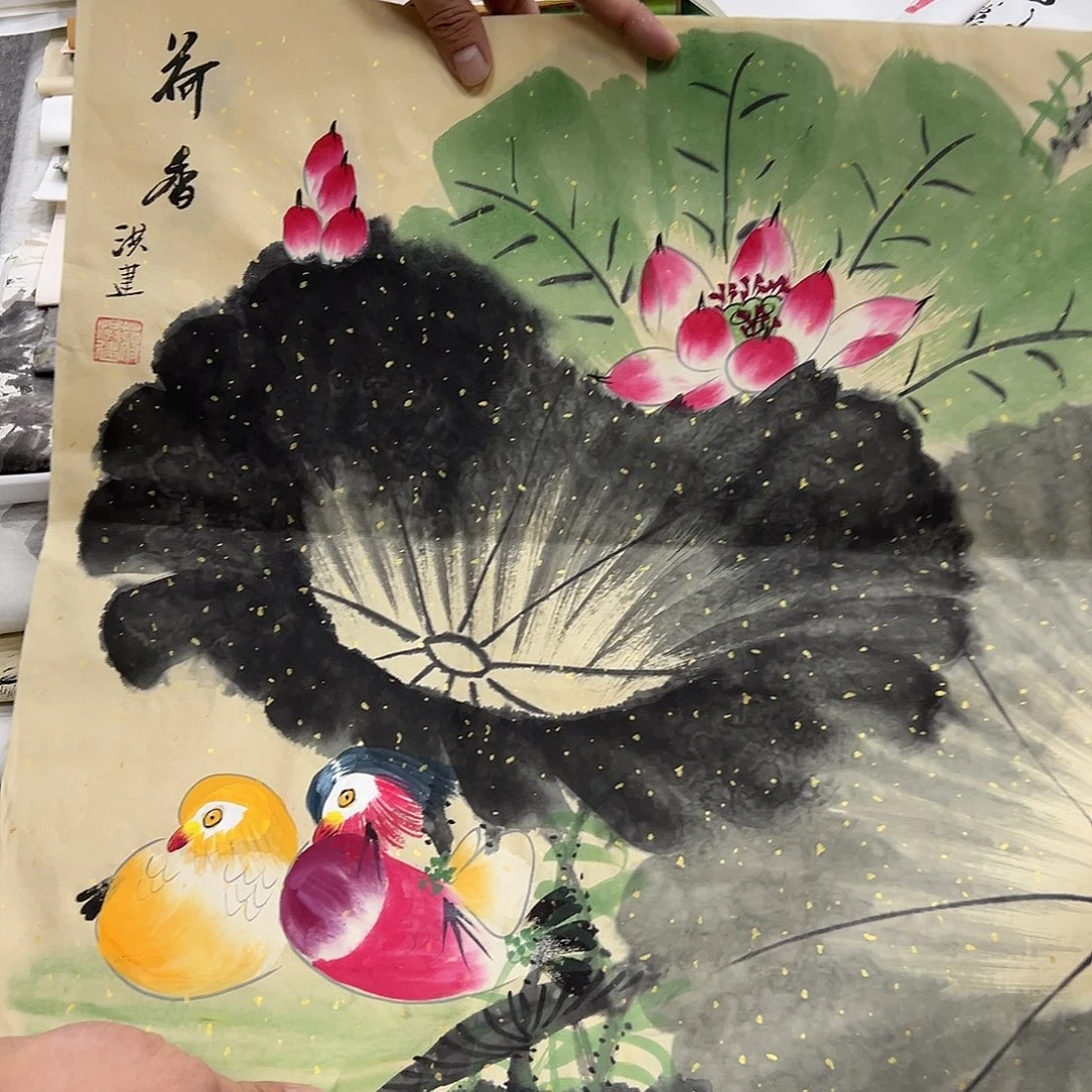 国画纯手绘字画宣纸
