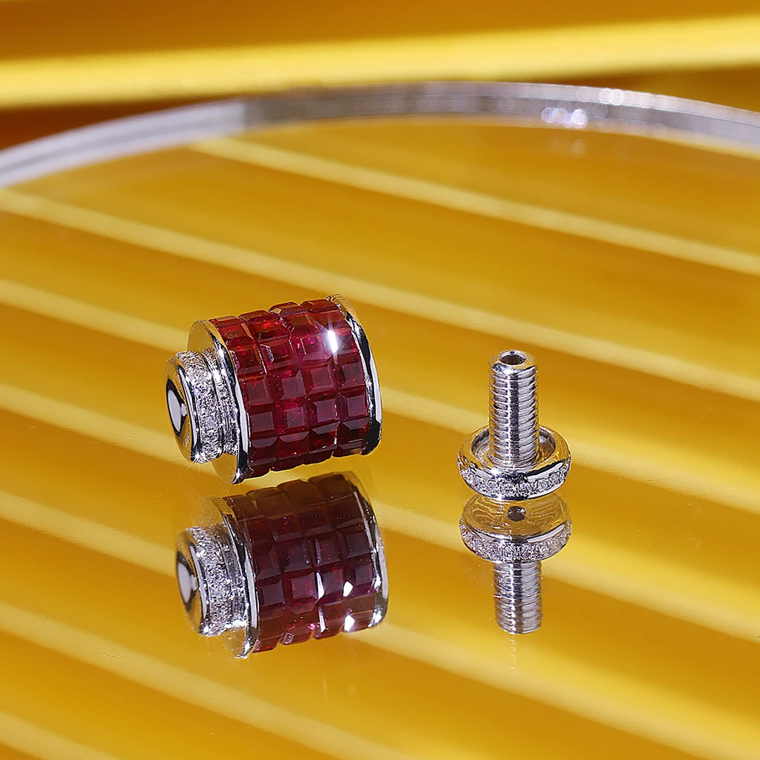 轻奢红色配件隔链扣万能连接扣头项链diy搭扣简约气质返潮高颜值